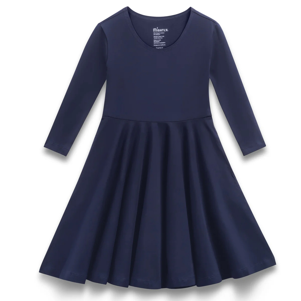 Mightly Girls Navy Dress size: 2-5T